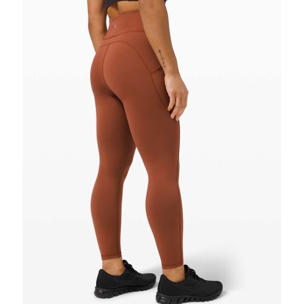 Lululemon Invigorate High-Rise Tight 25" In Dark Terracotta Size 8 Athletic Gym